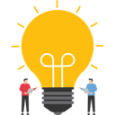 پیش‌نمایش فایل businessmen-stand-amazed-by-the-best-ideas-9874306 از پک کسب و کار