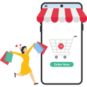 پیش‌نمایش فایل woman-happy-with-online-shopping-in-mobile-phones-9874270 از پک کسب و کار