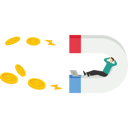 پیش‌نمایش فایل businessman-getting-coins-and-bills-with-magnet-9759923 از پک تصویرسازی کسب‌وکار