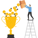 پیش‌نمایش فایل businessman-put-a-lot-of-ideas-into-trophies-9759917 از پک تصویرسازی کسب‌وکار