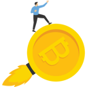 پیش‌نمایش فایل crypto-currency-graph-flying-high-to-the-moon-9759898 از پک تصویرسازی کسب‌وکار