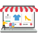 پیش‌نمایش فایل online-store-business-9759930 از پک تصویرسازی کسب‌وکار