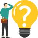 پیش‌نمایش فایل question-mark-sign-and-lightbulb-lamp-9759906 از پک تصویرسازی کسب‌وکار