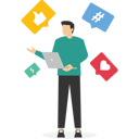 پیش‌نمایش فایل social-media-posting-to-increase-popularity-9759922 از پک تصویرسازی کسب‌وکار