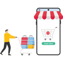 پیش‌نمایش فایل start-selling-product-online-9759931 از پک تصویرسازی کسب‌وکار