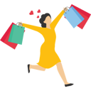 پیش‌نمایش فایل woman-happy-with-shopping-9759905 از پک تصویرسازی کسب‌وکار