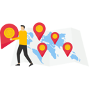 پیش‌نمایش فایل business-people-carry-money-pin-mark-to-new-destination-9794890 از پک کسب و کار