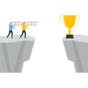 پیش‌نمایش فایل business-teams-use-ladders-to-make-way-for-trophies-9794895 از پک کسب و کار