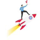 پیش‌نمایش فایل businessman-jumping-over-obstacles-to-the-rocket-9794907 از پک کسب و کار