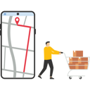 پیش‌نمایش فایل employee-delivering-parcel-box-and-smart-logistic-9794918 از پک کسب و کار