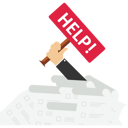 پیش‌نمایش فایل hand-holding-placard-with-help-word-9815428 از پک کسب و کار