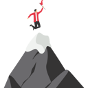 پیش‌نمایش فایل leaders-raise-the-flag-of-success-on-the-top-of-the-mountain-9815409 از پک کسب و کار