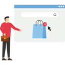 پیش‌نمایش فایل shopping-bags-and-online-ordering-9815426 از پک کسب و کار