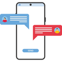 پیش‌نمایش فایل chat-mobile-application-10504928 از پک کسب و کار