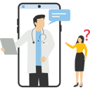 پیش‌نمایش فایل patient-consultation-to-the-doctor-via-smartphone-10725340 از پک دکتر