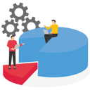 پیش‌نمایش فایل business-team-members-with-laptop-discussing-project-at-their-workplaces-10962489 از پک کسب و کار