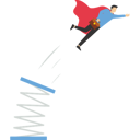 پیش‌نمایش فایل businessman-high-jump-with-springboard-10980110 از پک کسب و کار