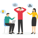 پیش‌نمایش فایل team-of-business-people-on-brainstorm-meeting-10980111 از پک کسب و کار