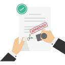 پیش‌نمایش فایل approved-document-with-stamp-11104757 از پک تصویرسازی کسب‌وکار