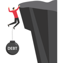 پیش‌نمایش فایل businessman-hanging-dangerously-on-cliff-and-weigh-down-by-metal-ball-and-chain-with-word-debt-chained-on-his-feet-11104760 از پک تصویرسازی کسب‌وکار