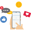 پیش‌نمایش فایل happy-social-media-and-marketing-11104761 از پک تصویرسازی کسب‌وکار