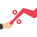 پیش‌نمایش فایل a-human-hand-pulling-down-the-percentage-11790415 از پک کسب و کار