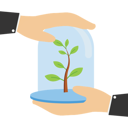 پیش‌نمایش فایل two-hands-protecting-seedling-11790431 از پک کسب و کار