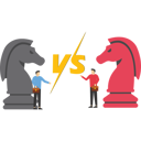پیش‌نمایش فایل business-competitors-playing-chess-striving-for-success-11909621 از پک کسب و کار