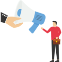 پیش‌نمایش فایل businessman-hand-offer-megaphone-for-employee-to-speak-out-11991443 از پک کسب و کار
