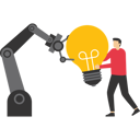 پیش‌نمایش فایل businessman-pulling-idea-with-robot-11991432 از پک کسب و کار