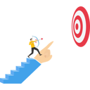 پیش‌نمایش فایل businessman-stand-and-holding-bow-on-giant-hand-pointing-to-target-11991430 از پک کسب و کار
