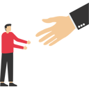 پیش‌نمایش فایل businessman-offer-helping-hand-to-pull-fail-partner-11984478 از پک تصویرسازی کسب‌وکار