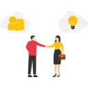 پیش‌نمایش فایل businesswoman-and-man-doing-financial-deal-11984476 از پک تصویرسازی کسب‌وکار