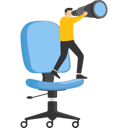 پیش‌نمایش فایل lonely-businessman-standing-look-for-near-future-on-sinking-office-chair-11984487 از پک تصویرسازی کسب‌وکار