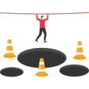 پیش‌نمایش فایل businessman-avoids-pits-and-obstacle-12074492 از پک کسب و کار