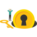 پیش‌نمایش فایل coin-keyhole-fell-into-pit-12135011 از پک کسب و کار