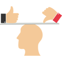 پیش‌نمایش فایل balance-on-seesaw-with-thumb-up-and-thumb-down-12163262 از پک کسب و کار