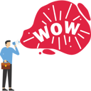 پیش‌نمایش فایل businessman-holding-loudspeaker-and-shouting-wow-message-into-loudspeaker-12163272 از پک کسب و کار
