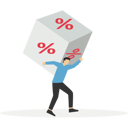 پیش‌نمایش فایل businessman-carrying-huge-with-cube-block-with-percentage-symbol-12208049 از پک کسب و کار