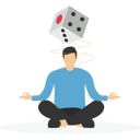 پیش‌نمایش فایل businessman-in-business-suit-sitting-on-large-red-game-dice-12208046 از پک کسب و کار