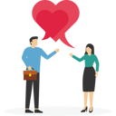 پیش‌نمایش فایل boyfriend-and-girlfriend-speak-through-megaphone-with-love-heart-shape-12288701 از پک کسب و کار