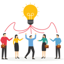پیش‌نمایش فایل business-people-pointing-excellent-idea-12288719 از پک کسب و کار
