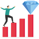 پیش‌نمایش فایل businessman-step-up-of-diagram-as-staircase-to-achieve-success-12288715 از پک کسب و کار