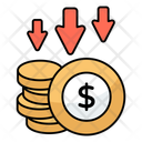 پیش‌نمایش فایل dollar-value-down-11074576 از پک کسب و کار