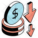 پیش‌نمایش فایل dollar-decrease-12720488 از پک کسب و کار و دفتر