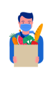 پیش‌نمایش فایل delivery-man-holding-box-of-vegetables-2882064 از پک تحویل در دوران کرونا