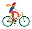 پیش‌نمایش فایل female-riding-on-bicycle-3168401 از پک افراد در حال دوچرخه سواری