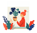 پیش‌نمایش فایل woman-holding-leaves-plant-pot-on-her-hand-3409907 از پک زنان