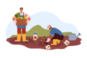پیش‌نمایش فایل farm-workers-picking-vegetables-11909962 از پک تجهیزات مزرعه