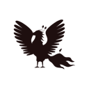 پیش‌نمایش فایل black-silhouette-of-phoenix-flapping-wings-11910049 از پک موجودات افسانه ای